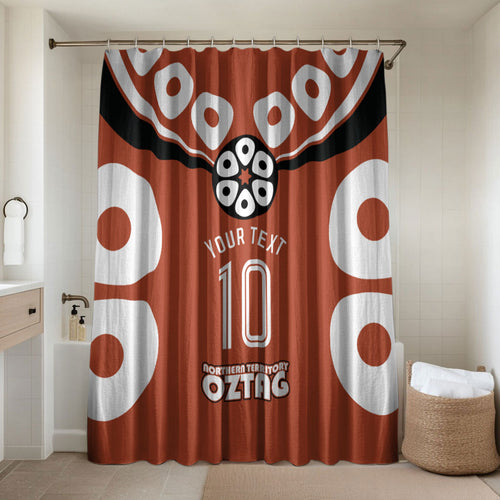 Personalized Northern Territory Oztag Bathroom Set Dynamic Geometric Star Graphic