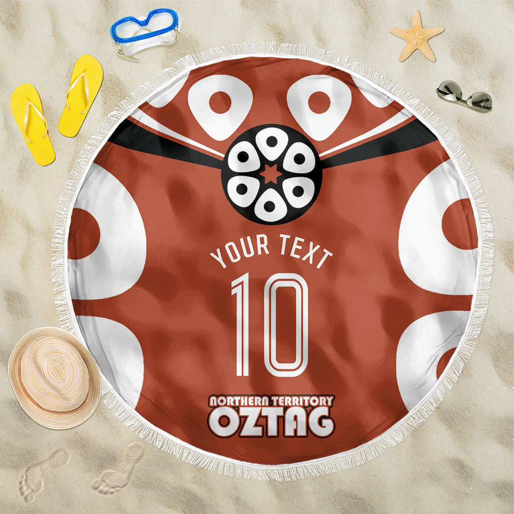Personalized Northern Territory Oztag Beach Blanket Dynamic Geometric Star Graphic