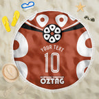 Personalized Northern Territory Oztag Beach Blanket Dynamic Geometric Star Graphic