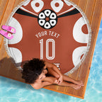 Personalized Northern Territory Oztag Beach Blanket Dynamic Geometric Star Graphic