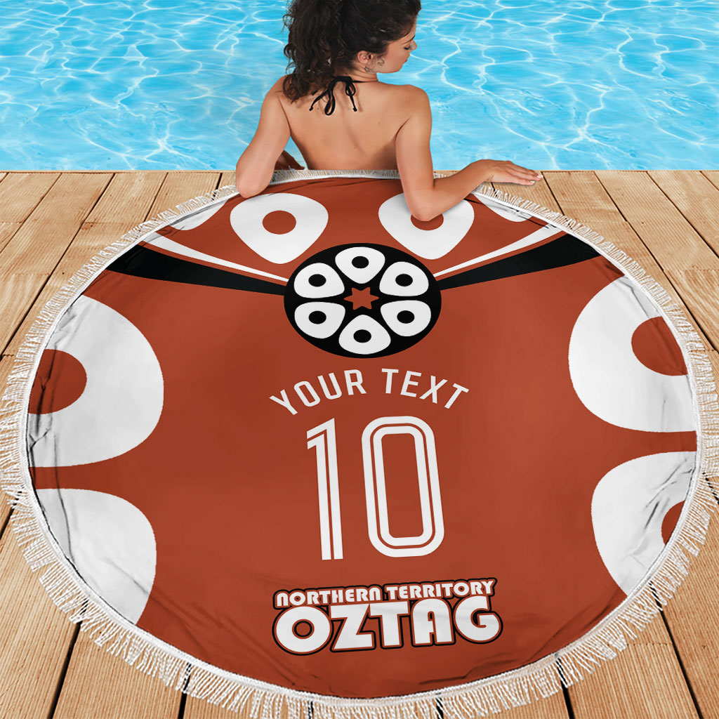 Personalized Northern Territory Oztag Beach Blanket Dynamic Geometric Star Graphic