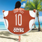Personalized Northern Territory Oztag Beach Blanket Dynamic Geometric Star Graphic