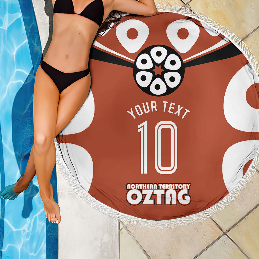 Personalized Northern Territory Oztag Beach Blanket Dynamic Geometric Star Graphic