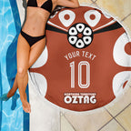 Personalized Northern Territory Oztag Beach Blanket Dynamic Geometric Star Graphic