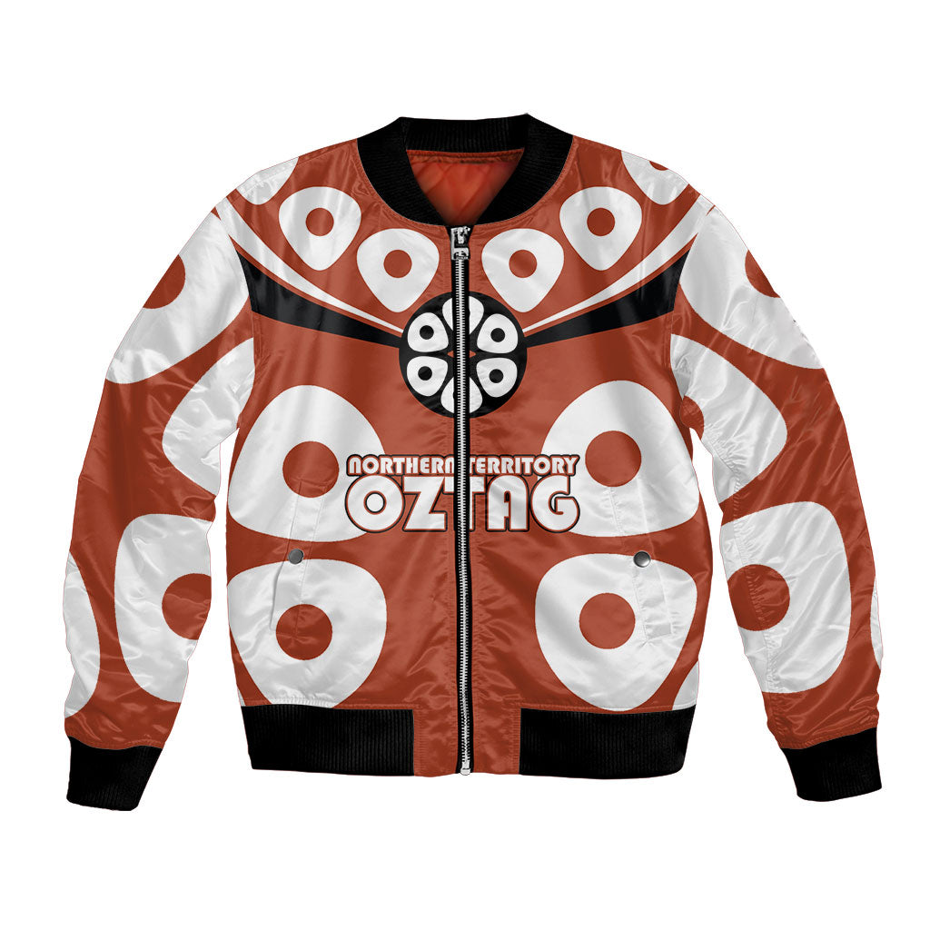 Personalized Northern Territory Oztag Bomber Jacket Dynamic Geometric Star Graphic