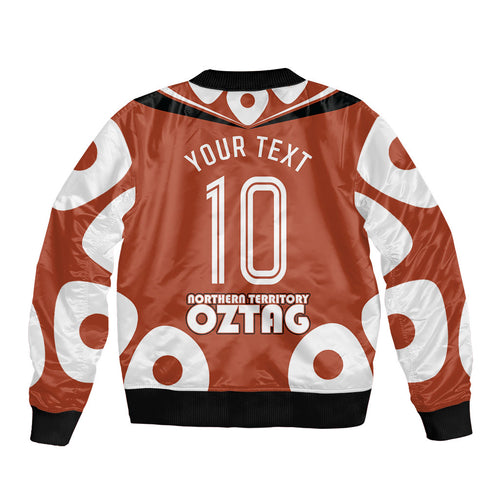 Personalized Northern Territory Oztag Bomber Jacket Dynamic Geometric Star Graphic