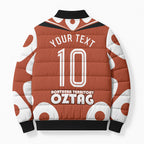 Personalized Northern Territory Oztag Bomber Puffer Jacket Dynamic Geometric Star Graphic