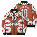 Personalized Northern Territory Oztag Bomber Puffer Jacket Dynamic Geometric Star Graphic