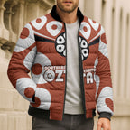 Personalized Northern Territory Oztag Bomber Puffer Jacket Dynamic Geometric Star Graphic