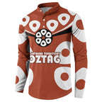Personalized Northern Territory Oztag Button Sweatshirt Dynamic Geometric Star Graphic