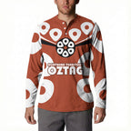 Personalized Northern Territory Oztag Button Sweatshirt Dynamic Geometric Star Graphic