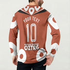 Personalized Northern Territory Oztag Button Sweatshirt Dynamic Geometric Star Graphic