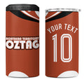 Personalized Northern Territory Oztag 4 in 1 Can Cooler Tumbler Dynamic Geometric Star Graphic