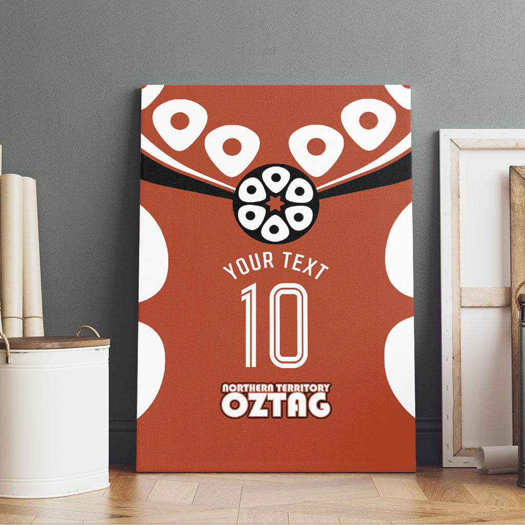 Personalized Northern Territory Oztag Canvas Wall Art Dynamic Geometric Star Graphic