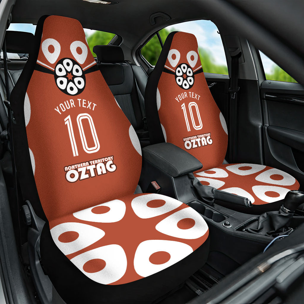 Personalized Northern Territory Oztag Car Seat Cover Dynamic Geometric Star Graphic