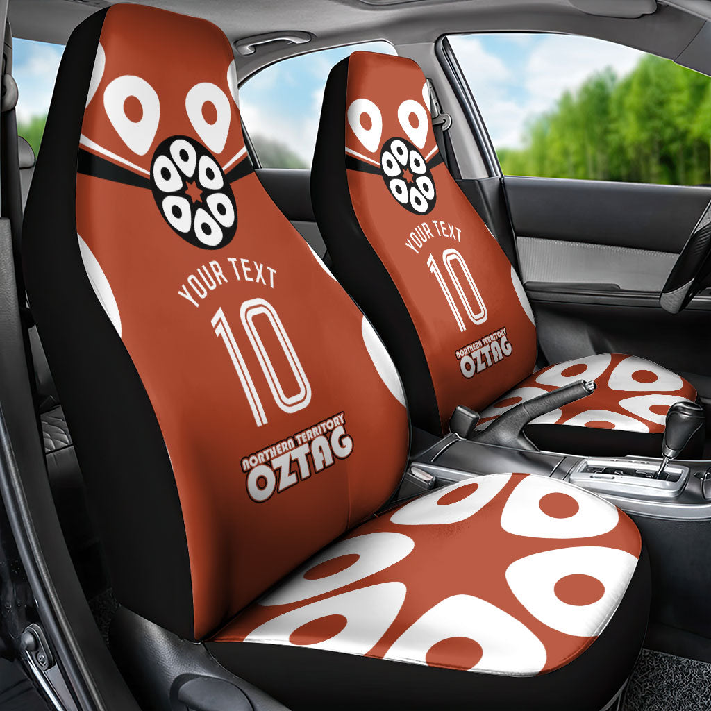 Personalized Northern Territory Oztag Car Seat Cover Dynamic Geometric Star Graphic