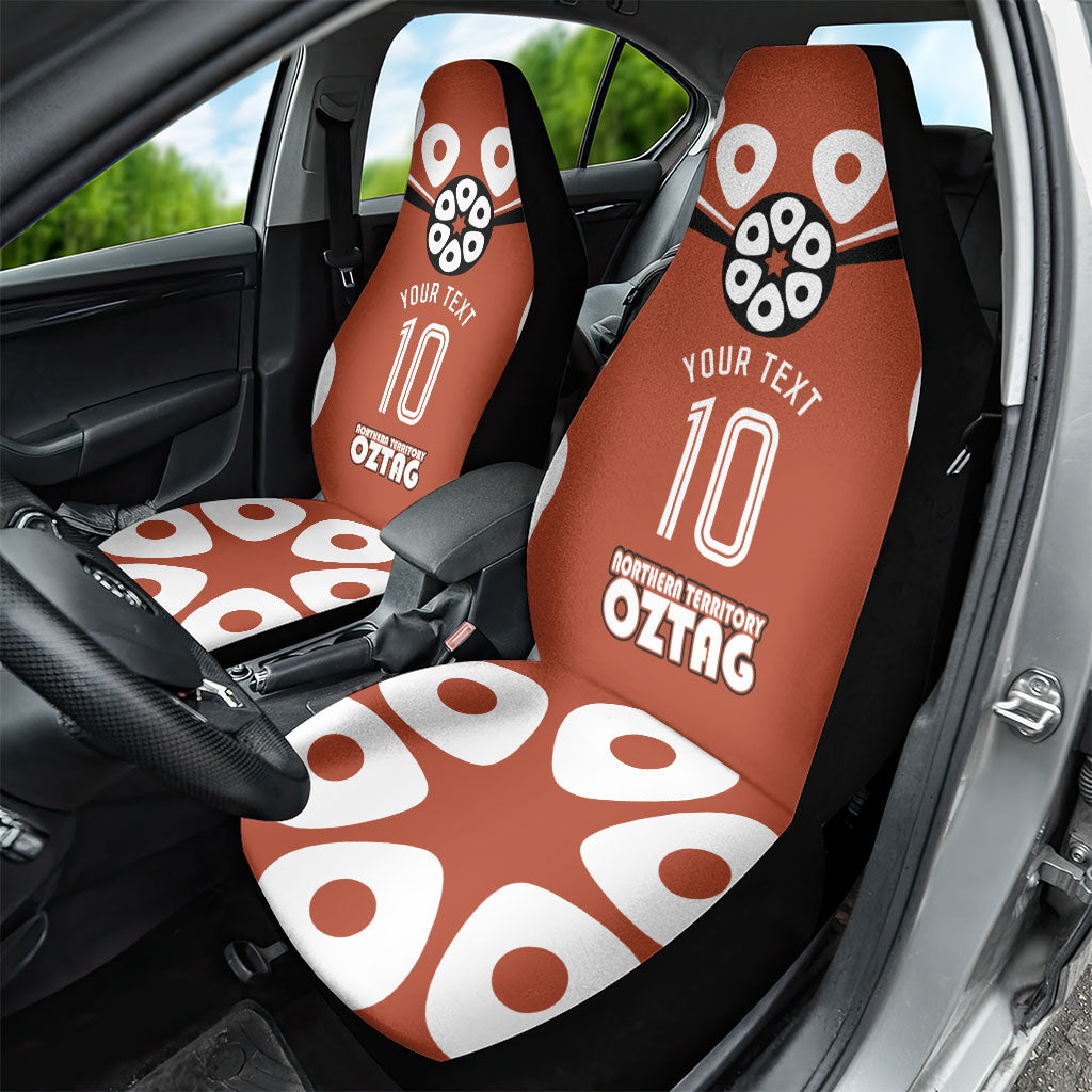Personalized Northern Territory Oztag Car Seat Cover Dynamic Geometric Star Graphic