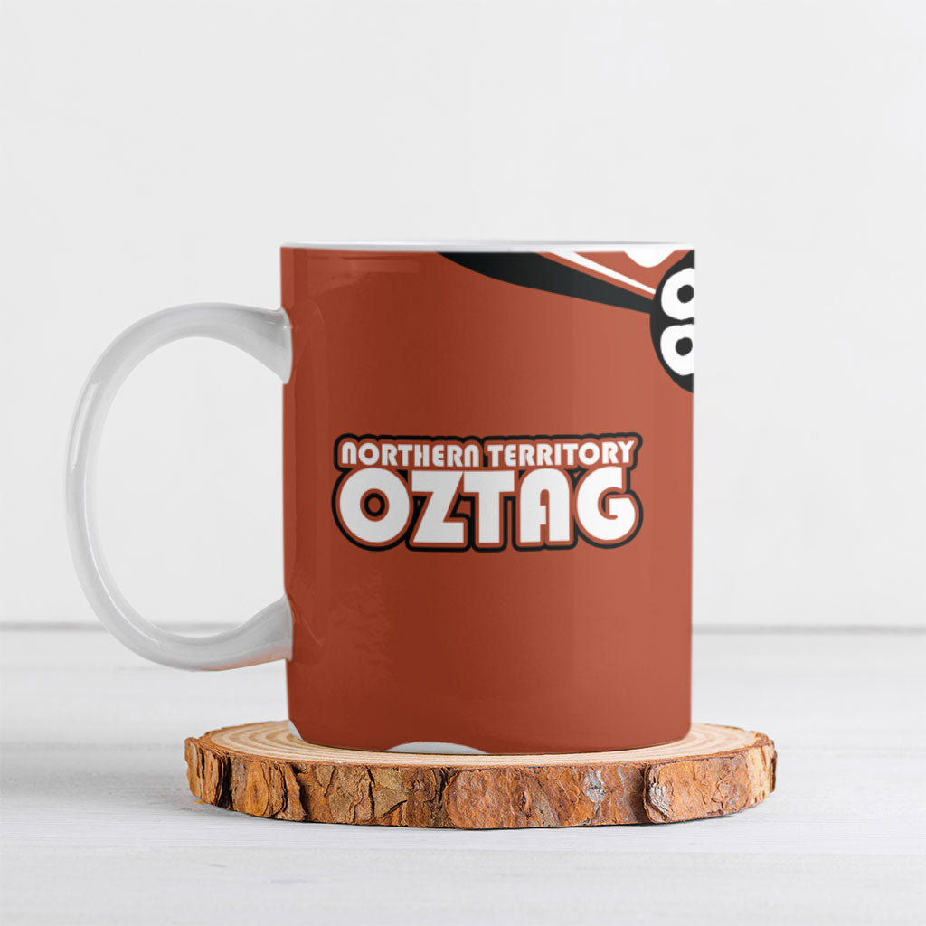 Personalized Northern Territory Oztag Ceramic Mug Dynamic Geometric Star Graphic