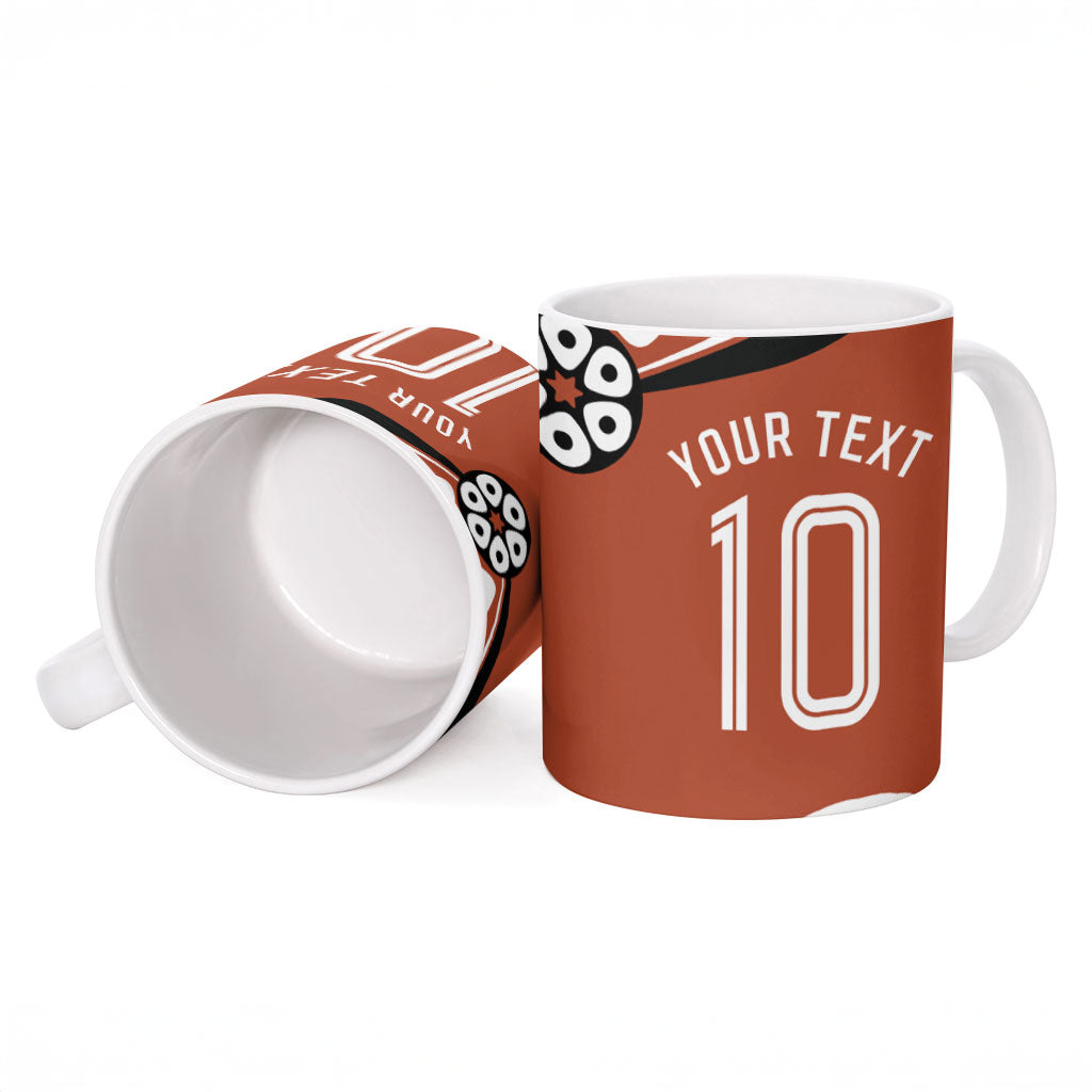Personalized Northern Territory Oztag Ceramic Mug Dynamic Geometric Star Graphic