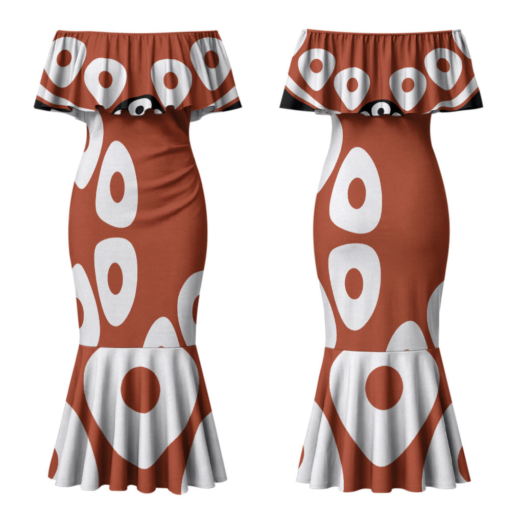 Personalized Northern Territory Oztag Couples Matching Mermaid Dress and Long Sleeve Button Shirt Dynamic Geometric Star Graphic