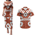 Personalized Northern Territory Oztag Couples Matching Puletasi and Hawaiian Shirt Dynamic Geometric Star Graphic