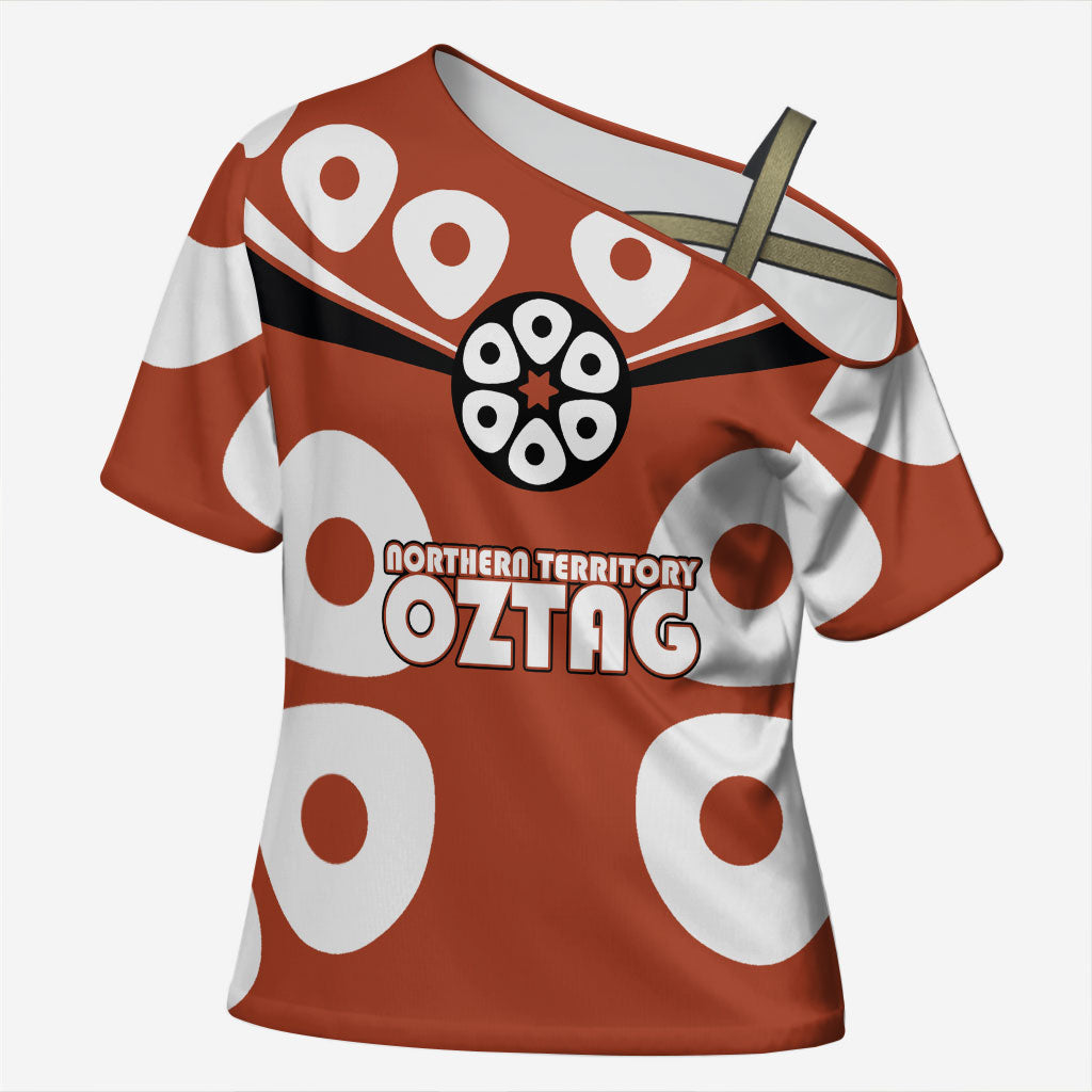 Personalized Northern Territory Oztag Cross Shoulder Shirt Dynamic Geometric Star Graphic