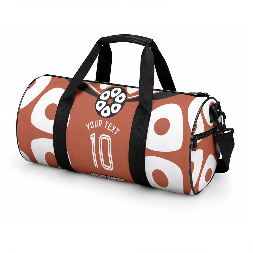 Personalized Northern Territory Oztag Duffle Bag Dynamic Geometric Star Graphic