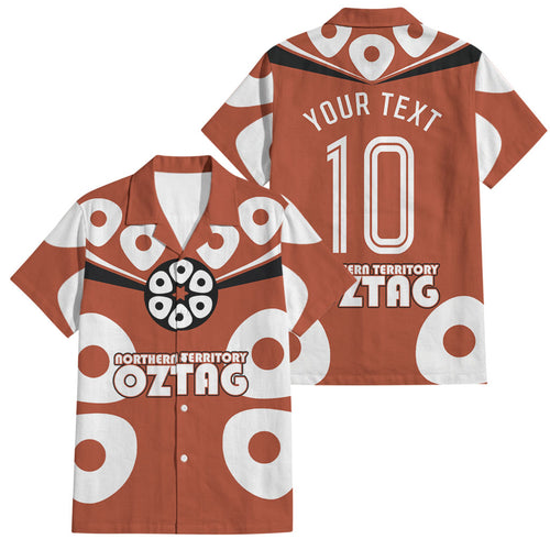 Personalized Northern Territory Oztag Family Matching Off Shoulder Maxi Dress and Hawaiian Shirt Dynamic Geometric Star Graphic