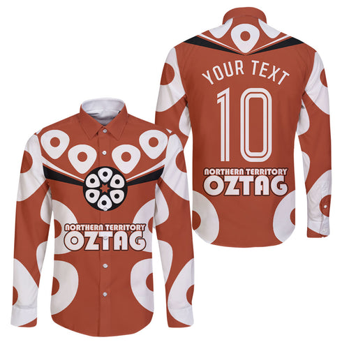 Personalized Northern Territory Oztag Family Matching Off Shoulder Maxi Dress and Hawaiian Shirt Dynamic Geometric Star Graphic