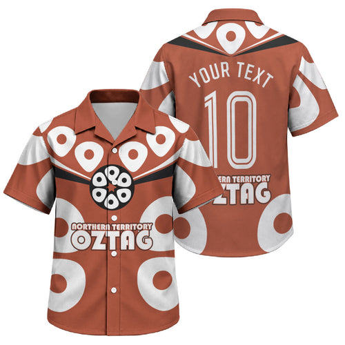 Personalized Northern Territory Oztag Family Matching Off Shoulder Maxi Dress and Hawaiian Shirt Dynamic Geometric Star Graphic