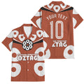 Personalized Northern Territory Oztag Family Matching Puletasi and Hawaiian Shirt Dynamic Geometric Star Graphic