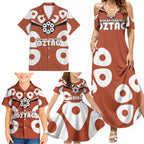 Personalized Northern Territory Oztag Family Matching Summer Maxi Dress and Hawaiian Shirt Dynamic Geometric Star Graphic