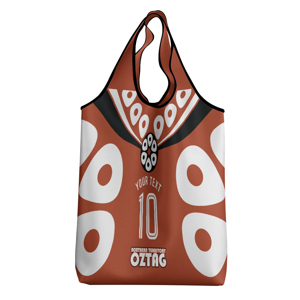 Personalized Northern Territory Oztag Grocery Bag Dynamic Geometric Star Graphic