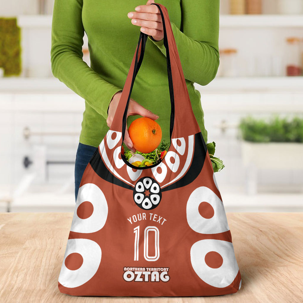 Personalized Northern Territory Oztag Grocery Bag Dynamic Geometric Star Graphic