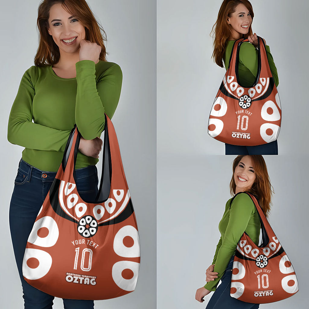 Personalized Northern Territory Oztag Grocery Bag Dynamic Geometric Star Graphic