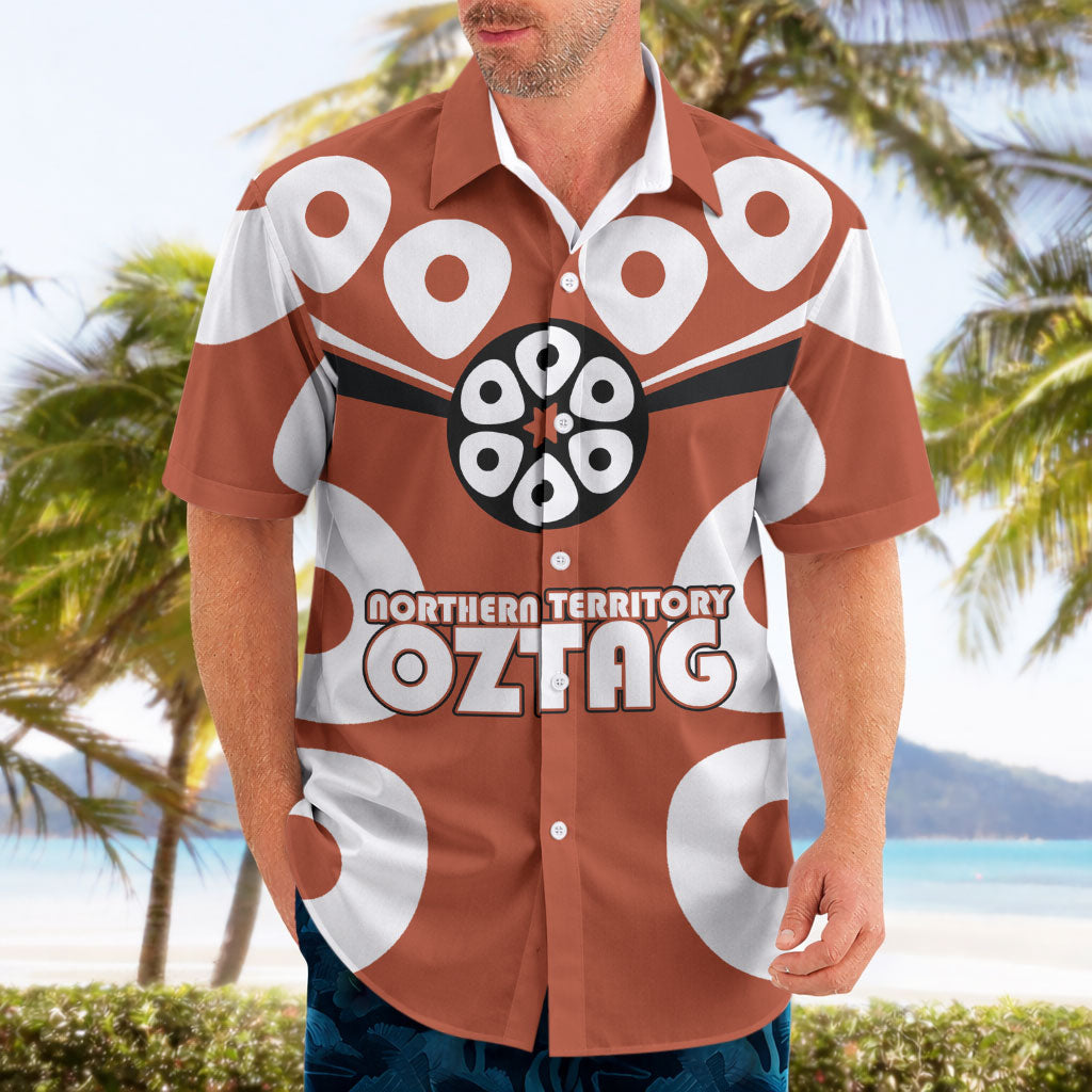 Personalized Northern Territory Oztag Hawaiian Shirt Dynamic Geometric Star Graphic