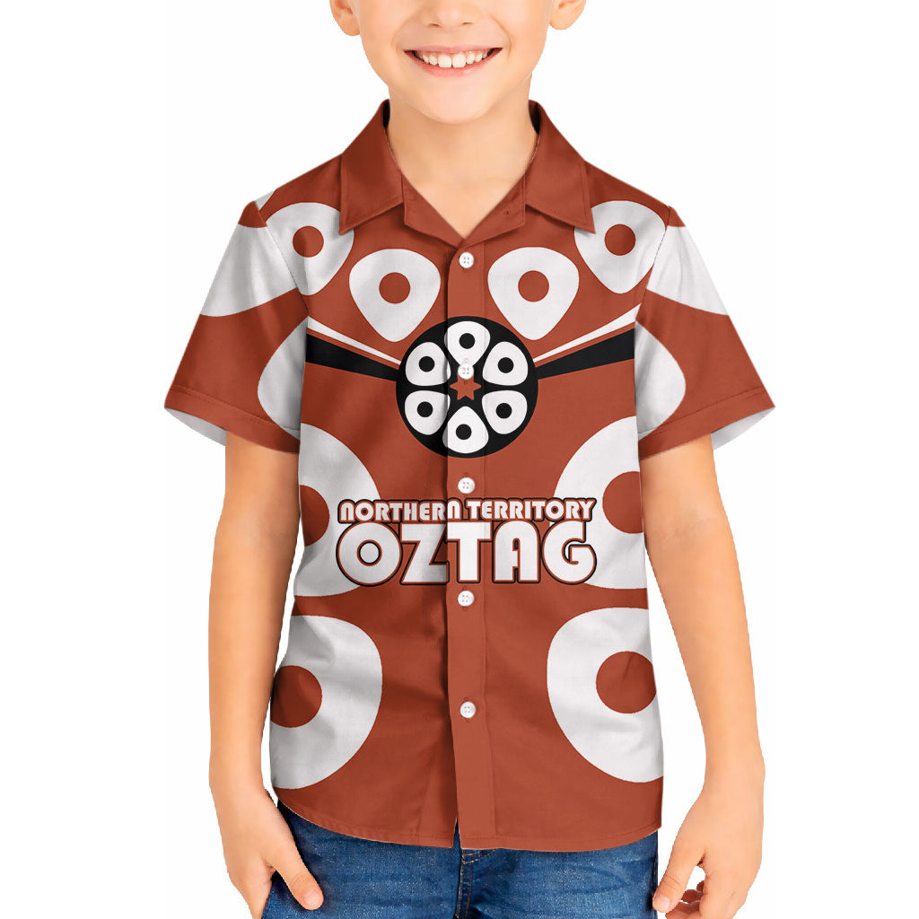 Personalized Northern Territory Oztag Hawaiian Shirt Dynamic Geometric Star Graphic