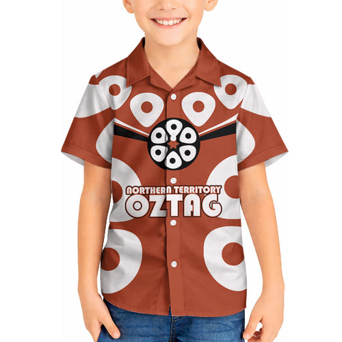 Personalized Northern Territory Oztag Hawaiian Shirt Dynamic Geometric Star Graphic