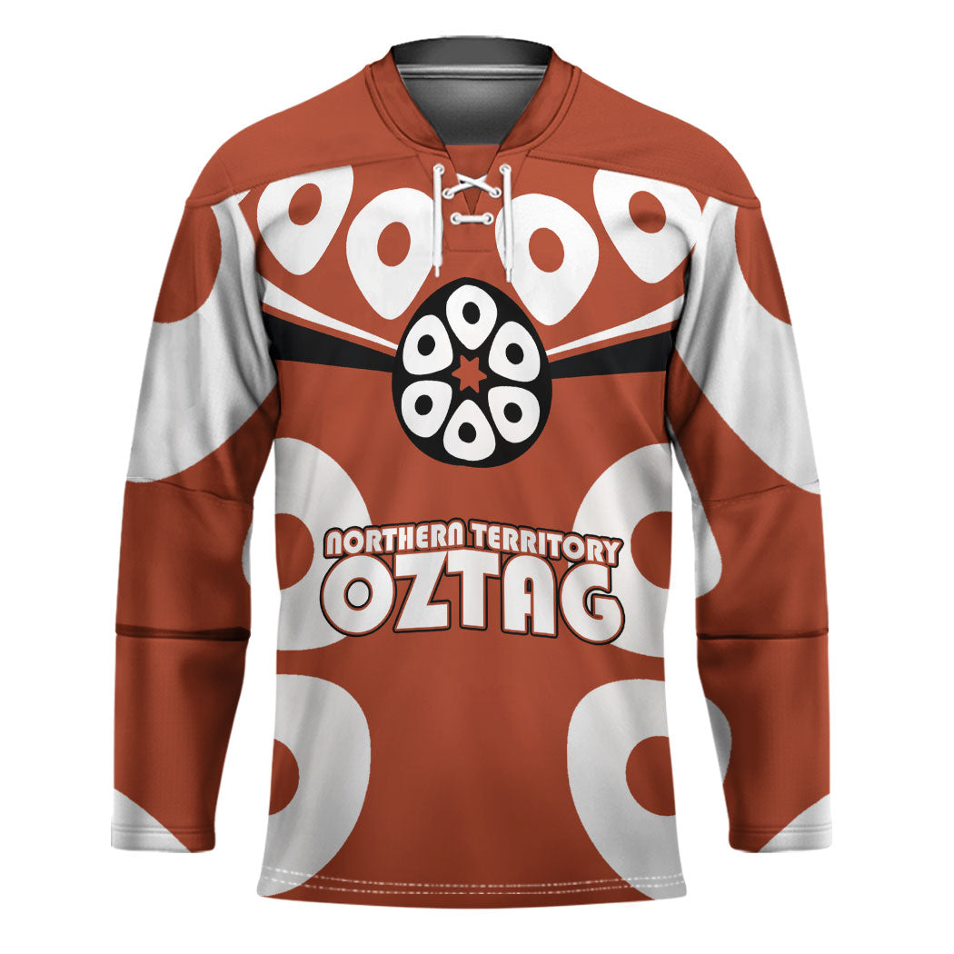 Personalized Northern Territory Oztag Hockey Jersey Dynamic Geometric Star Graphic