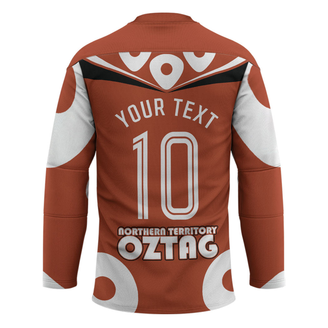 Personalized Northern Territory Oztag Hockey Jersey Dynamic Geometric Star Graphic