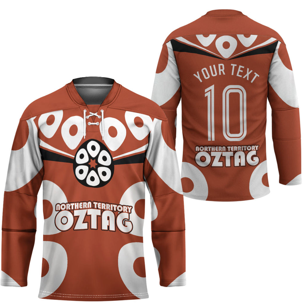 Personalized Northern Territory Oztag Hockey Jersey Dynamic Geometric Star Graphic