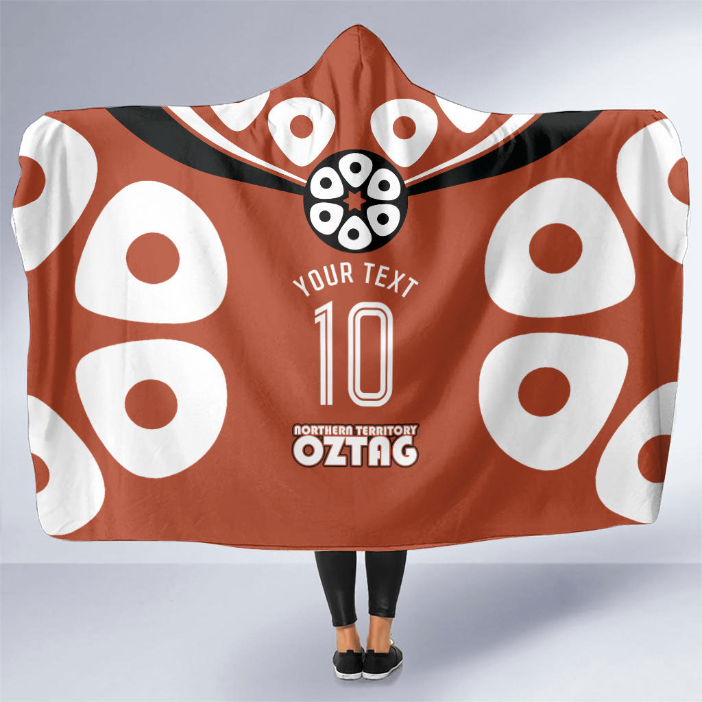 Personalized Northern Territory Oztag Hooded Blanket Dynamic Geometric Star Graphic