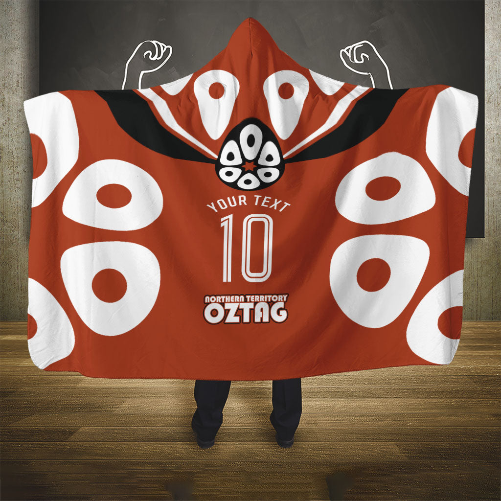 Personalized Northern Territory Oztag Hooded Blanket Dynamic Geometric Star Graphic