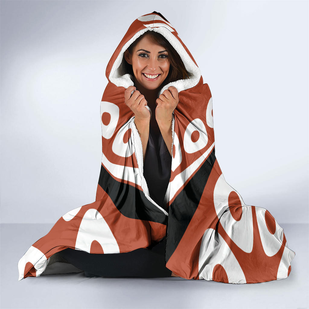 Personalized Northern Territory Oztag Hooded Blanket Dynamic Geometric Star Graphic