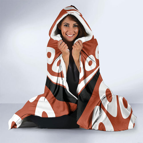 Personalized Northern Territory Oztag Hooded Blanket Dynamic Geometric Star Graphic