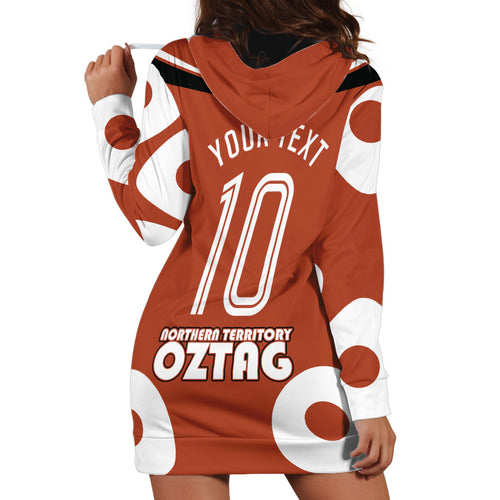 Personalized Northern Territory Oztag Hoodie Dress Dynamic Geometric Star Graphic
