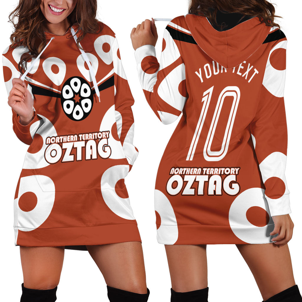 Personalized Northern Territory Oztag Hoodie Dress Dynamic Geometric Star Graphic