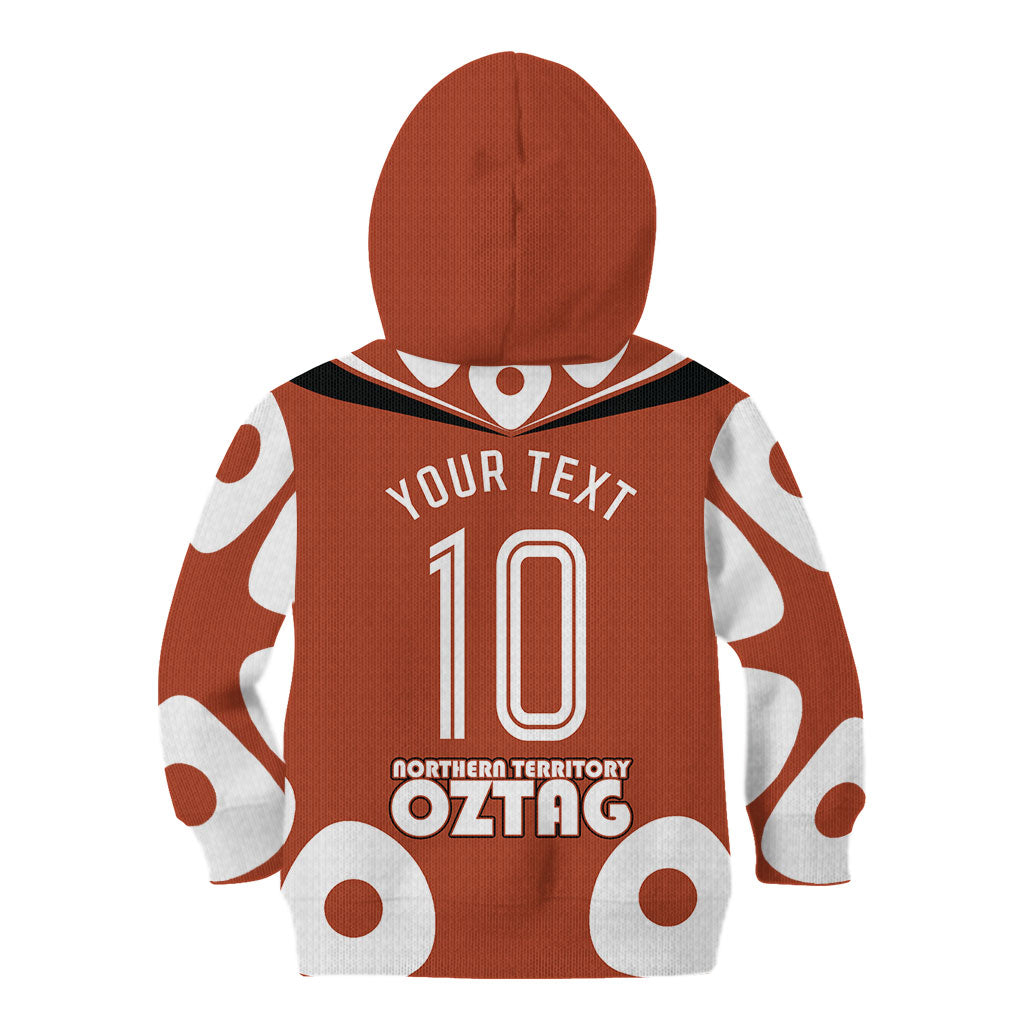 Personalized Northern Territory Oztag Kid Hoodie Dynamic Geometric Star Graphic