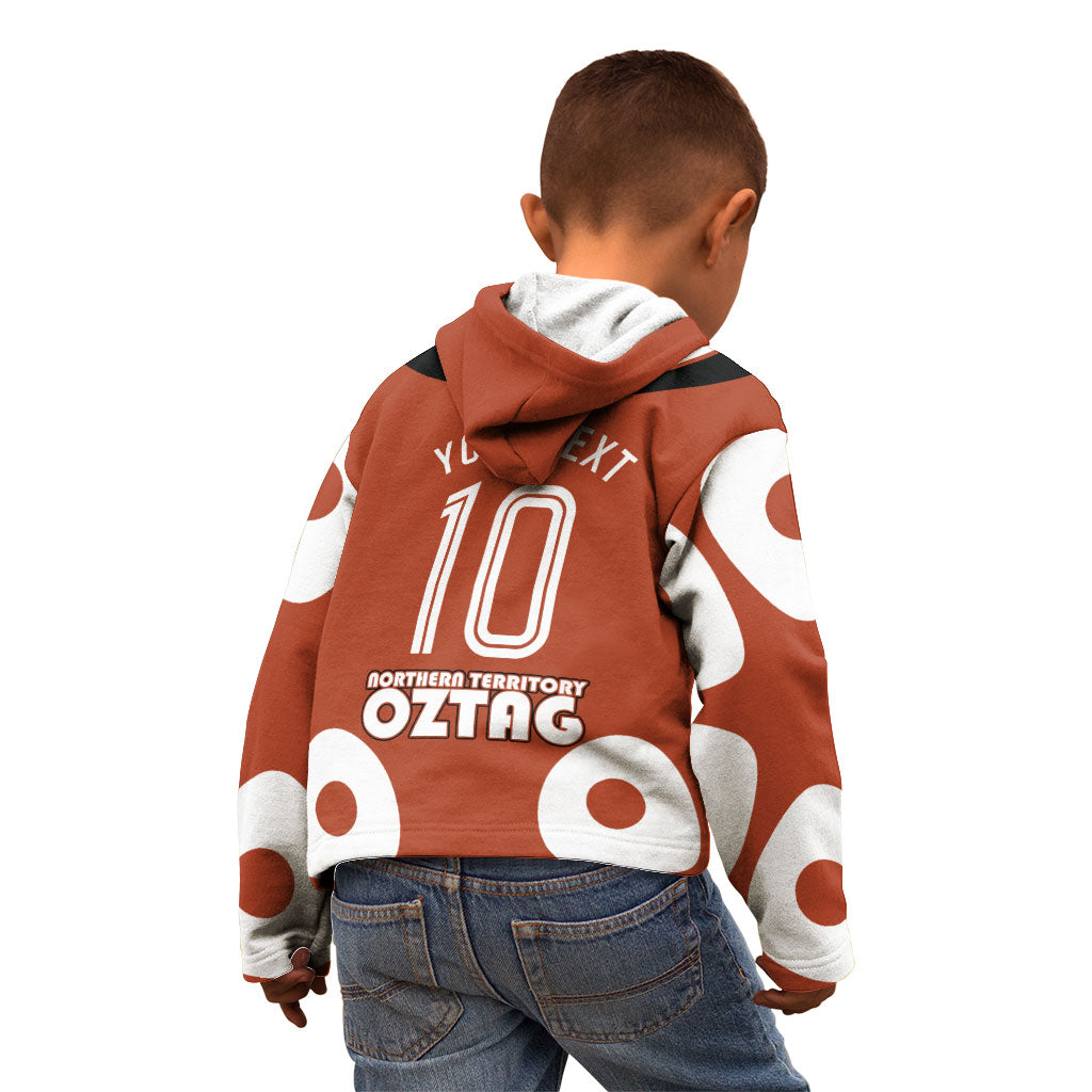 Personalized Northern Territory Oztag Kid Hoodie Dynamic Geometric Star Graphic
