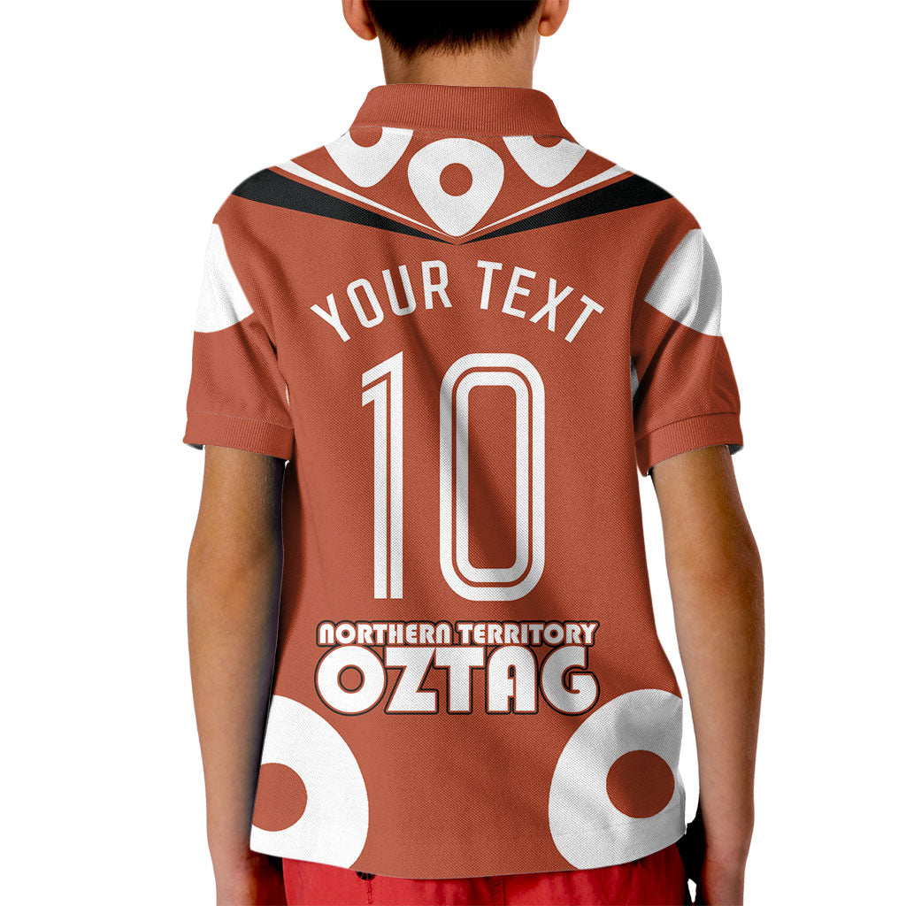 Personalized Northern Territory Oztag Kid Polo Shirt Dynamic Geometric Star Graphic